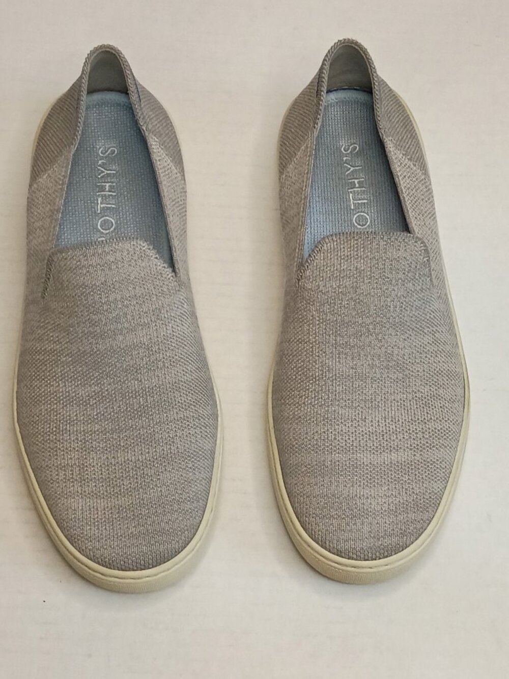 Rothy’s The Original Slip On Sneaker Gray Knit Women’s Size 8